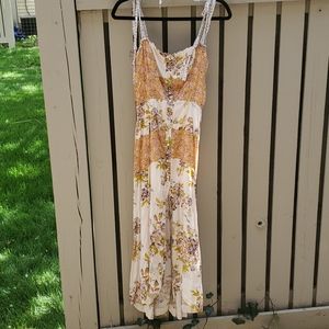 Free people high low midi/maxi dress